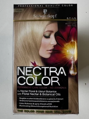 3er-Pack Schwarzkopf Nectra Color 1010 Silver Blond / Silberblond (Restposten M - Bild 1 von 4