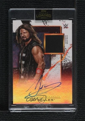 2020 Topps Fully Loaded Auto Superstar Gear Relics /199 AJ Styles #SG-AJ Auto - Image 1 of 2