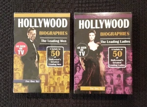 Hollywood Biographies The Leading Men and The Leading Ladies New/Sealed DVDs - Bild 1 von 5