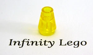 12 LEGO Trans-Yellow Cone 1 x 1 Round Brick (4589) - (12 Pieces) - Picture 1 of 1