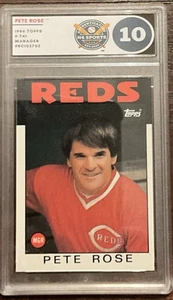 1986 Topps # 741 Pete Rose H 4 deportes 10 gemas como nuevo Philadelphia Phillies - Imagen 1 de 2