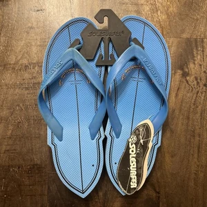 Soulsurfer Flip Flops/Tangas blau Surfboard Tail Größe 11 Schuhe. Neu mit Etikett - Bild 1 von 5