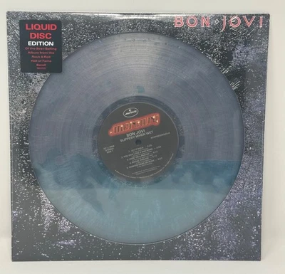 Bon Jovi Slippery When Wet Water Filled Liquid Vinyl LP Unnumbered - Image 1 of 2