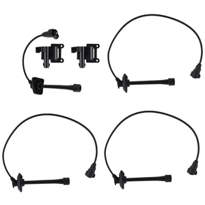 2x Ignition Coil & Wire Set for Toyota Camry 2.2L 1997-2001 UF180 90919-02218 - Picture 1 of 12