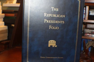 The Republican Presidents Stamps Folio Eisenhower 1971 Proof Like Dollar by PCS - Image 1 of 4