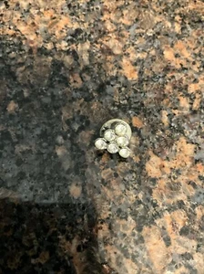 PIN DE SOLAPA/CORBATA TRIÁNGULO DIAMANTES DE IMITACIÓN VINTAGE - Imagen 1 de 10