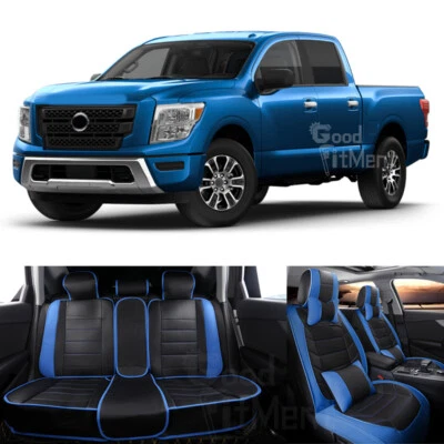 For Nissan Titan 2000-2021 Pickup Car 5eat Covers Full Set Front & Rear Cushion - Image 1 of 4