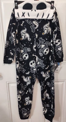 Traje de unión Pesadilla antes de Navidad niños 1 pieza pijama talla XS 4-5 nuevo con etiqueta Foto 1 de 4