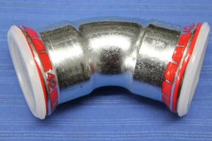 GMC072-Geberit Mapress C-Stahl Bogen 42 mm  I/I 45° Nr 20607 Stahl verzinkt - Bild 1 von 1