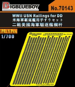 Bigblueboy PE 1/700 WWII USN Geländer für Zerstörer DD 70143 - Bild 1 von 1