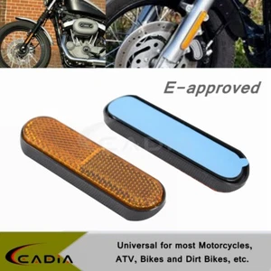2x Trailer Front Fork Leg Reflectors Sticker Universal For Bicycle Truck Enduro - Picture 1 of 7