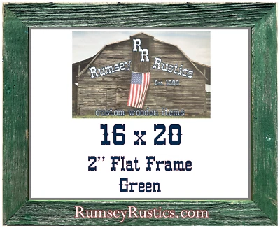 16x20" wide 2" rustic barn picture frame wood barnwood primitive distressed - Image 1 of 4