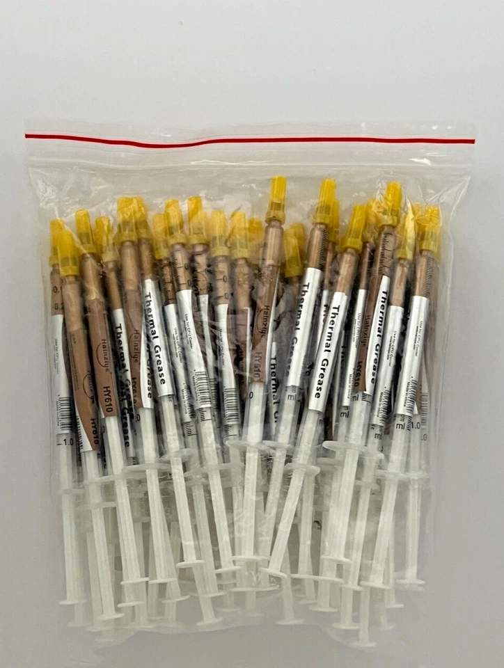 Thermal Compound Paste for CPU GPU 1 gram Syringe tube filled with copper 50 ct - Image 1 of 2