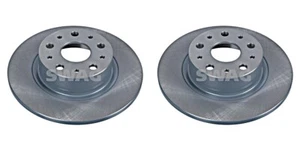 SWAG Brake Disc Rear Axle x2 pcs Fits ALFA ROMEO 166 936 Sedan 60814646 - Picture 1 of 1