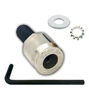 Níquel - Real Bullet Shell 45 AUTO Guardabarros Asiento Pernos Kit para 96-16 Harley - Imagen 1 de 3