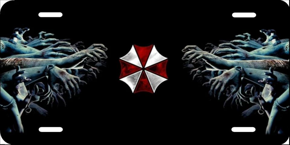 Umbrella Corporation,僵尸,车牌全新汽车标签金属铝,美国 — 第 1/1 张图片