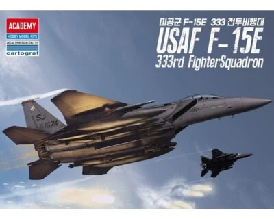 Academy USAF McDonnell Douglas F-15E 333rd Fighter Squad. 1:72 12550 modellismo - Immagine 1 di 4