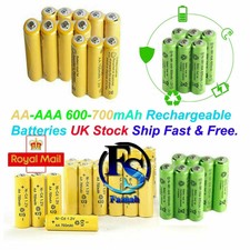 AA & AAA Rechargeable Solar Light Batteries Ni-MH 1.2v 600 700 mAh Garden Lights
