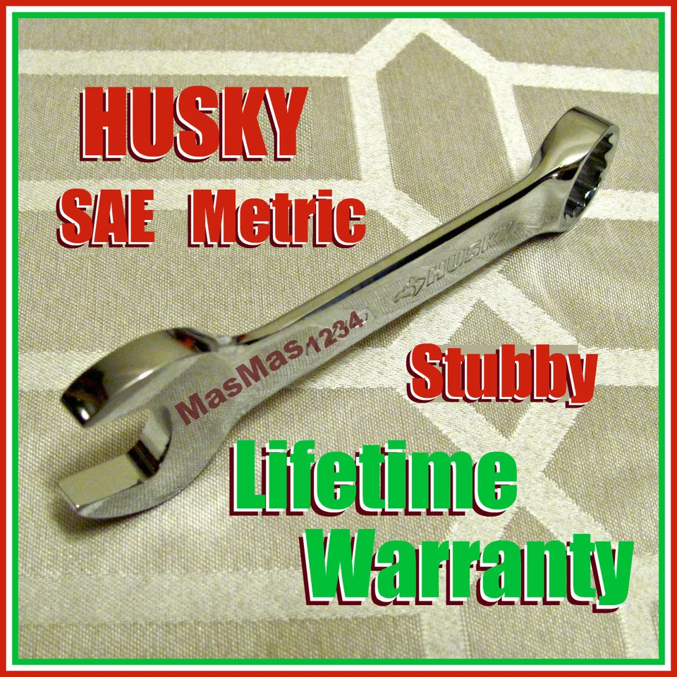 Llave combinada HUSKY Stubby - SAE - métrica - nueva - comprador a elegir el tamaño Foto 1 de 1