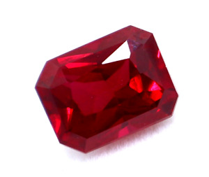 7.40 Ct Natural Emerald Shape Red Ruby Certified Loose Gemstone With Free Gift