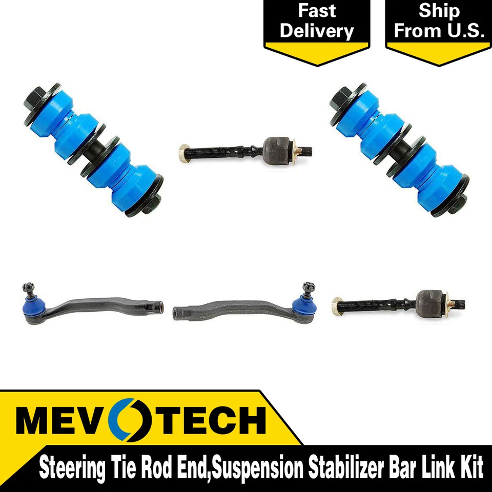 Barra estabilizadora Tierod extremo barra estabilizadora delantera Mevotech 6 piezas para Honda Accord 1991 1992 Foto 1 de 4