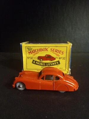 Matchbox #32A Jaquar XK140 Coupe 1957 Orange/Red VN/MINT  In Original B2 Box - Image 1 of 4
