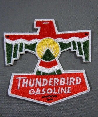 THUNDERBIRD GASOLINE Embroidered Iron On Uniform-Jacket Patch 3" - Image 1 of 2