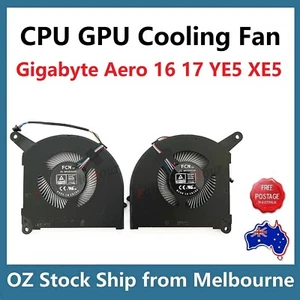 CPU GPU Cooling Fan For Gigabyte AERO 16 17 YE5 XE5 RP86YE RP87YE5 FP2F FP2D 12V - Picture 1 of 5