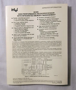 Intel 80386 High Performance Microprocessor Advance Information manual Oct 1985 - Bild 1 von 5