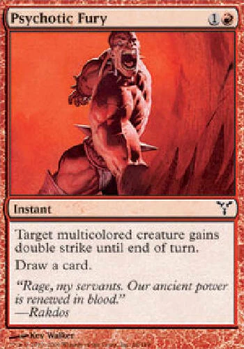 PSYCHOTIC FURY Dissension MTG Magic the Gathering Cards DJMagic - Image 1 of 1