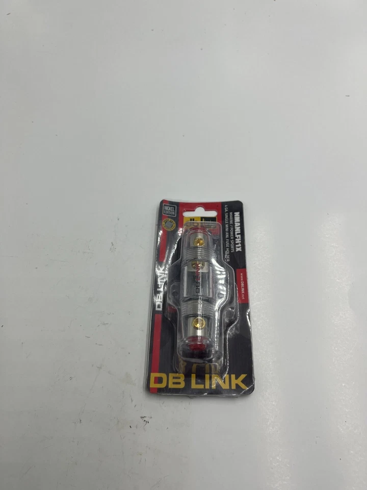 (QTY 2) OEM DB Link NMANLFH1X NICKEL In-Line Mini ANL Fuse Holder - Image 1 of 4