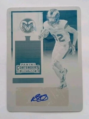 2016 16 Panini Contenders Draft Picks Rashard Higgins Printing Plate Auto RC 1/1 - Image 1 of 2