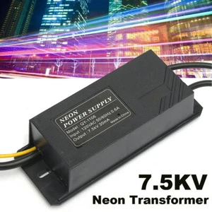 Trasformatore insegne al neon 7,5 KV 7500V 30mA Alimentatore elettronico 120V AC 50Hz/60Hz - Foto 1 di 9