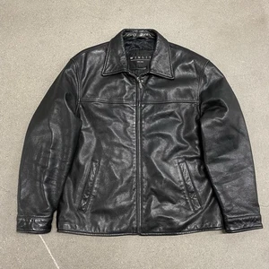 Vintage Winlit Lederjacke Herren Large Schwarz - Bild 1 von 9