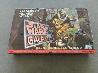 1995 STAR WARS GALAXY TOPPS DELUXE TRADING CARDS SERIES 3 NEW FACTORY SEALED - Image 1 of 3