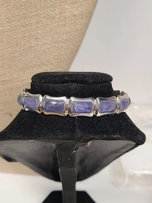 Jay King Gallery Collection 纯银坦桑石袖口手链 — 第 1/4 张图片