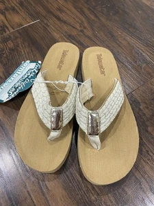 Sandali infradito Tidewater comfort supporto arco plantare taglia 6 oro naturale P1906 - Foto 1 di 8