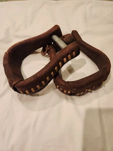 Estribos de cuero antiguos vintage Slash - Imagen 1 de 9