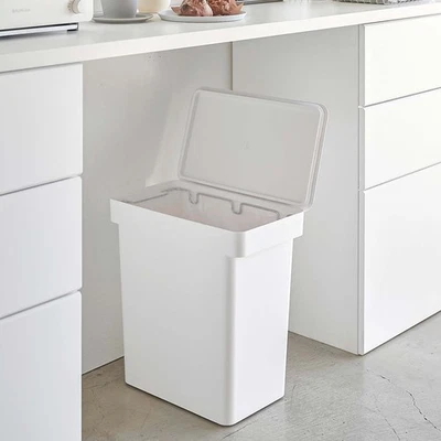 Abfallbehälter Mülleimer Biomülleimer Küche luftdicht 25L weiß YAMAZAKI - Bild 1 von 4