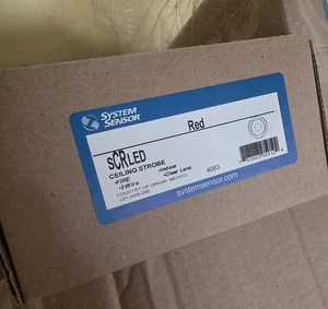 System Sensor SCRLED Ceiling Mount Fire Strobe - Red - Picture 1 of 6