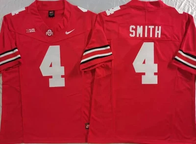 Camiseta deportiva para hombre 2025 Jeremiah Smith #4 Ohio State OSU Buckeyes cosida todos los colores Foto 1 de 4