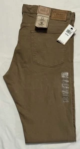 NEU Polo Ralph Lauren Herren Etikett 36x38 Actual 39x36 Prospect Jeans Khaki Stretch - Bild 1 von 6