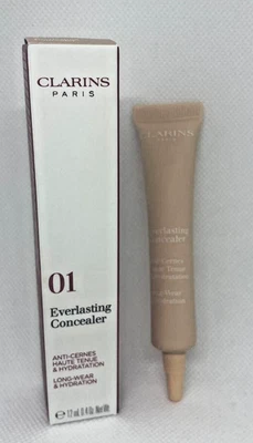 Clarins Everlasting Concealer 01 Light, Long Wear & Hydrating 0.4 OZ - Image 1 of 2