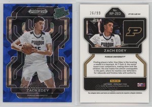 2022-23 Panini Prizm Draft Picks Rated Prospect Blue Ice /99 Zach Edey #RP-ZED