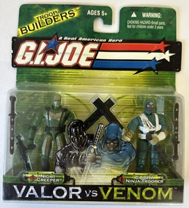 Gi Joe Valor Vs Venom Night Creeper & Cobra Ninja Trooper Action Figure 2-Pack  - Picture 1 of 7