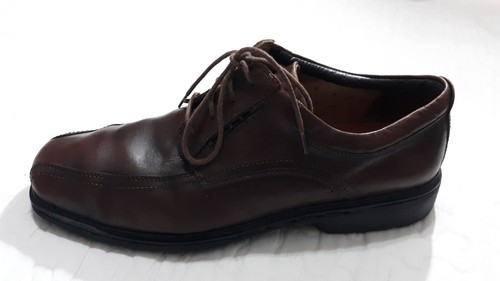 OXFORD ABITO DA UOMO NON STRUTTURATO DA CLARKS MARRONE PELLE PUNTA QUADRATA TAGLIA 12D
