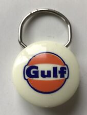 Vintage Gulf Gas Service Station Key Ring Keychain