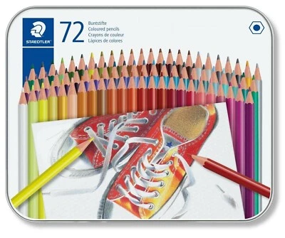 STAEDTLER Pack of 72 pcs Coloured Pencils 175 M72 Assorted Colour in Metal Case - image 1 of 3