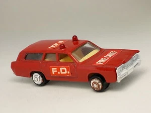 Vintage Playart 7118 Red Mercury Commuter Fire Chief Wagon Hong Kong Diecast Car - Picture 1 of 5