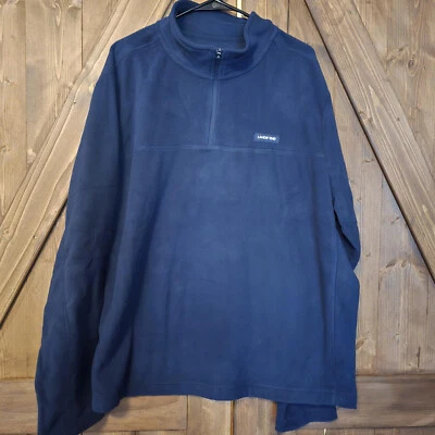 Lands End Pullover 1/4 Zipper Sweatshirt Mens XXL Tall Navy Blue - Image 1 of 4